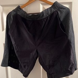 Black and Gray size medium lululemon shorts.